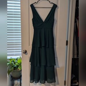 Lulu's Emerald Layered High-Low Dress